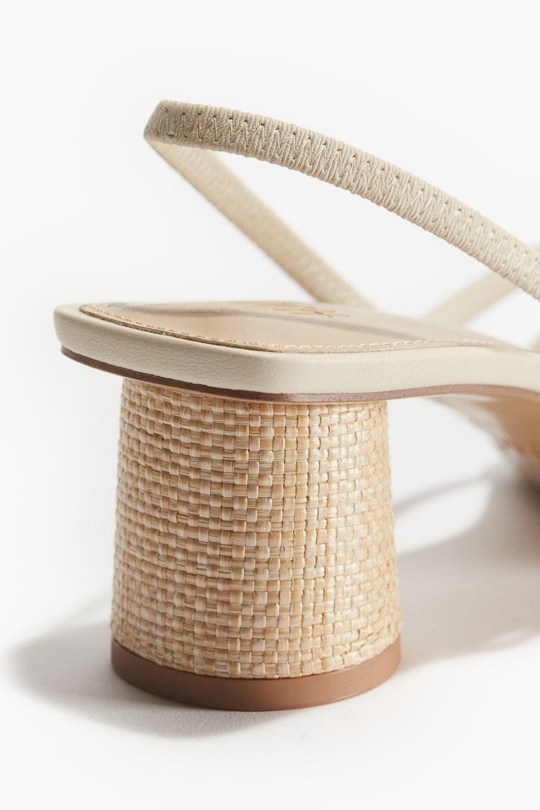 H&M Sandalias de tiras con tacón - Marrón oscuro - MUJER Tienda