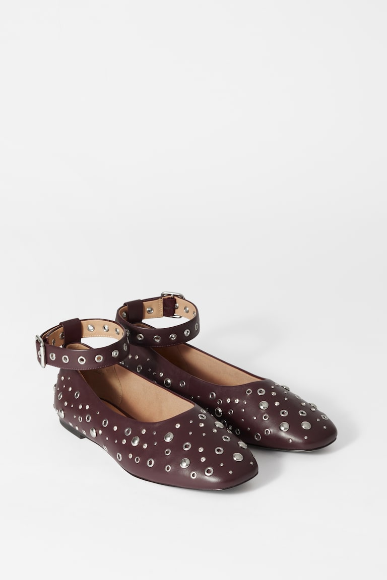 H&M Bailarinas adornadas - Ante beige - MUJER Ahorra y exporta