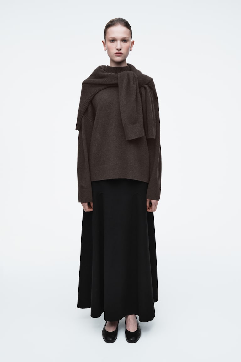 H&M BAILARINAS DE PIEL - NEGRO - MUJER