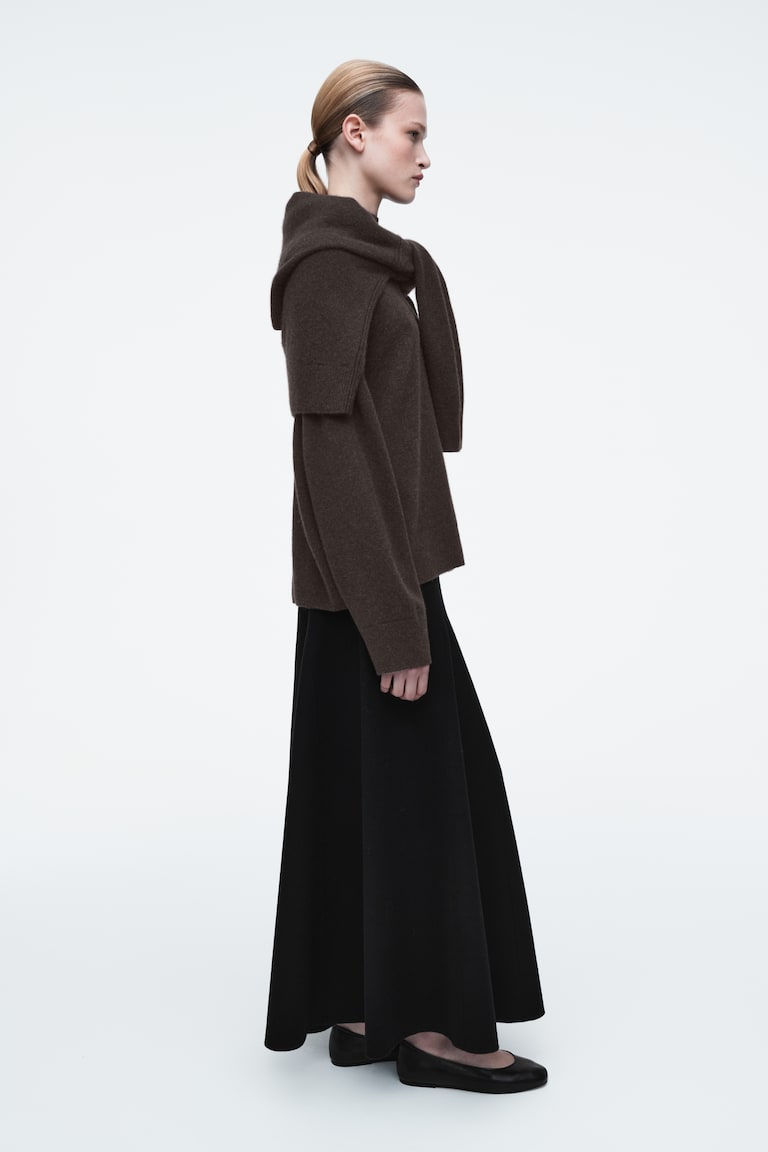 H&M BAILARINAS DE PIEL - MARRÓN OSCURO - MUJER Libre de impuestos