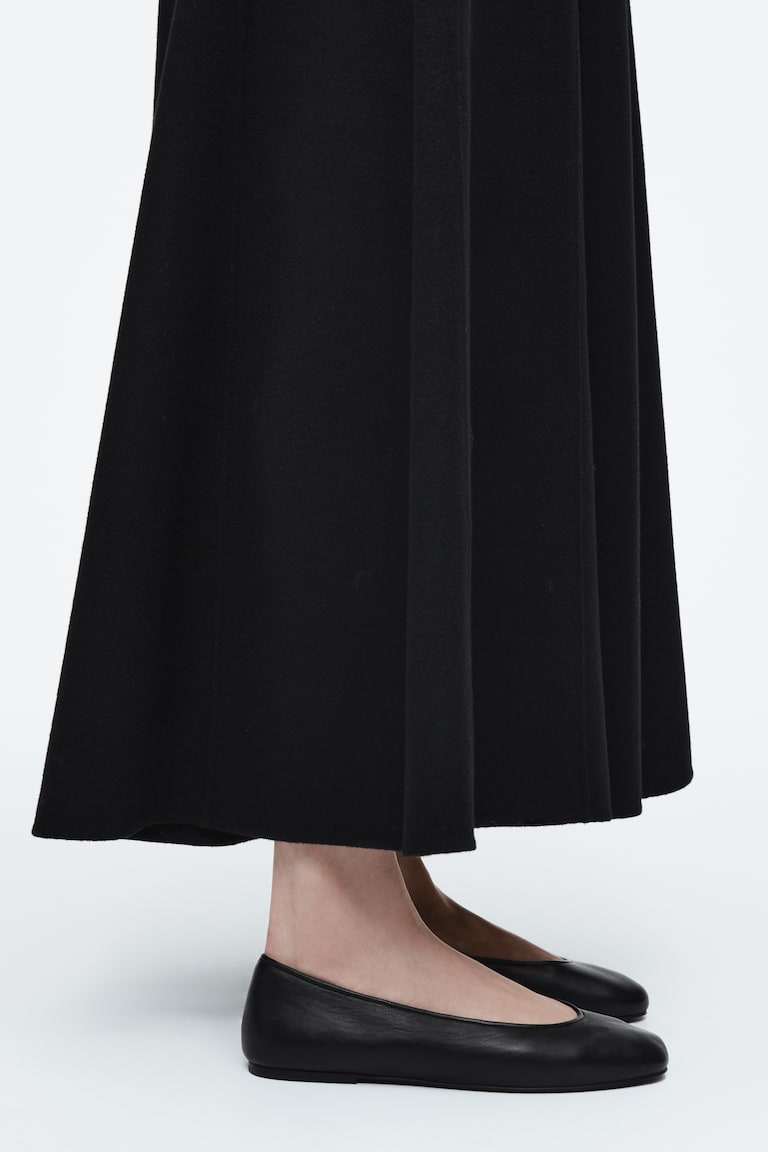 H&M BAILARINAS DE PIEL - MARRÓN OSCURO - MUJER Libre de impuestos