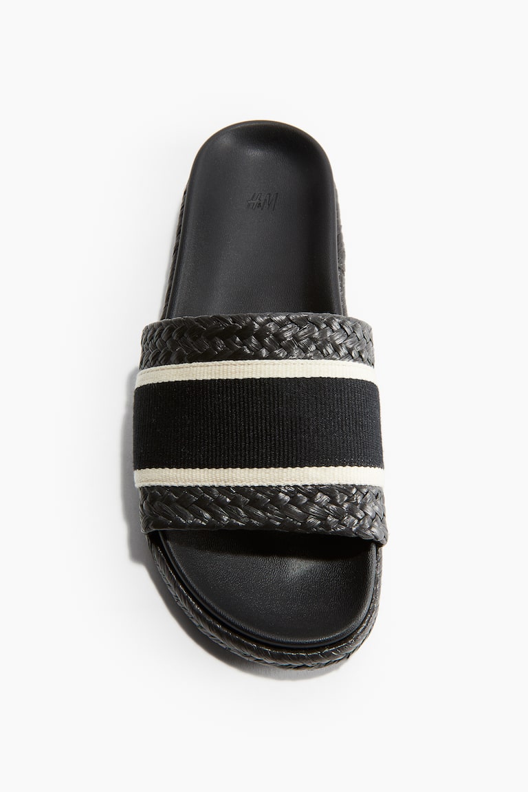 H&M Sandalias planas estilo alpargata - Negro - MUJER