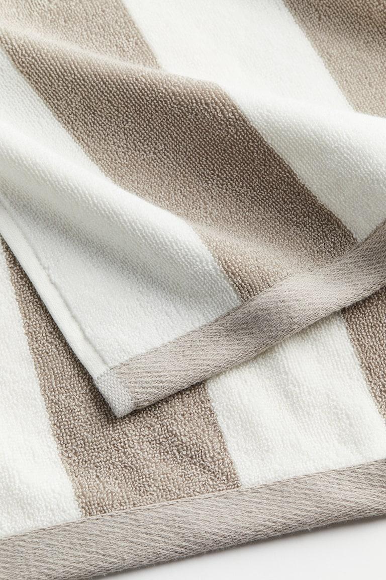 H&M Toalla de mano de rayas - Beige/Rayas - HOME Ventas relámpago