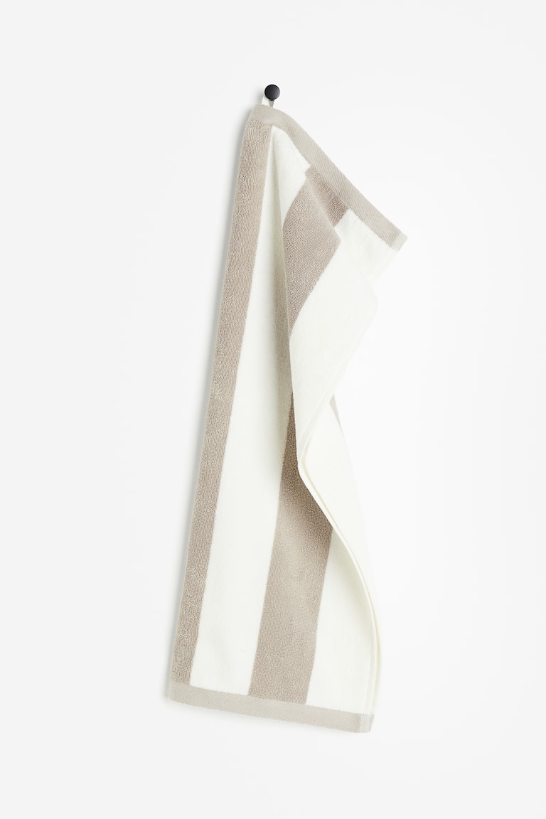 H&M Toalla de mano de rayas - Marrón/Rayas - HOME Descuento