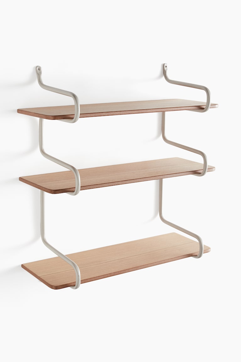 H&M Estante de pared con tres baldas - Beige/Blanco - HOME Tienda