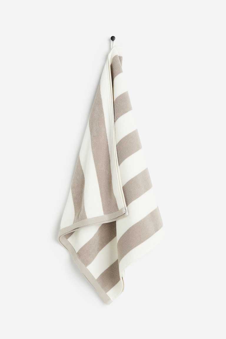 H&M Toalla de baño - Negro/Rayas - HOME COMPRAR AHORA