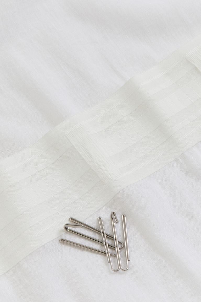 H&M Pack de 2 paneles de cortina en mezcla de lino - Blanco - HOME Gran oferta