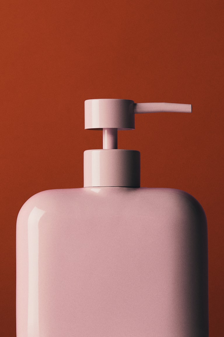 H&M Dispensador de jabón de gres - Rosa - HOME